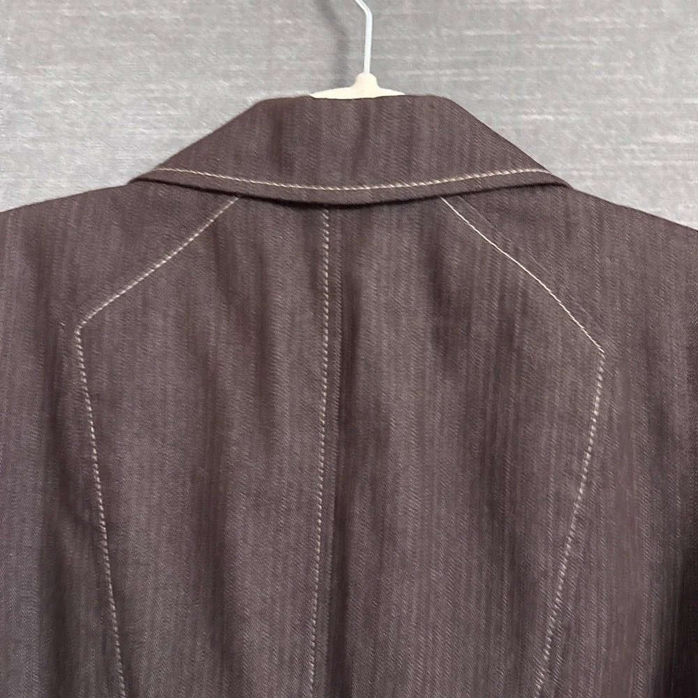 Vintage y2k Loft Blazer 8 Petite Brown Career Office‎ Work Retro Neutral Minimal